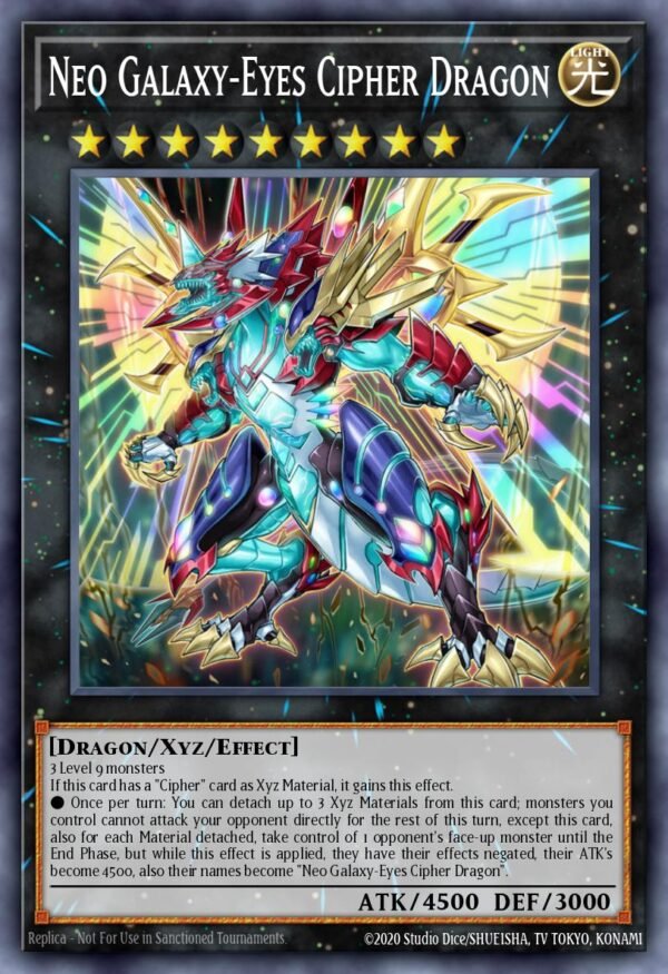 Neo Galaxy-Eyes Cipher Dragon - Raging Tempest (Super Rare)