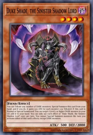 Duke Shade, the Sinister Shadow Lord - Egyptian God Deck: Slifer the Sky Dragon (Common)