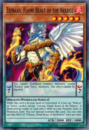 Zefraxa, Flame Beast of the Nekroz - Crossed Souls (Common)