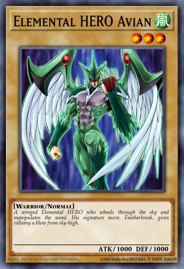 Elemental HERO Avian - Yu-Gi-Oh! Elemental Hero Collection 1 (Secret Rare)