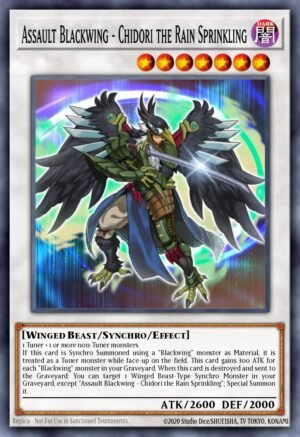 Assault Blackwing - Chidori the Rain Sprinkling - Shining Victories (Super Rare)