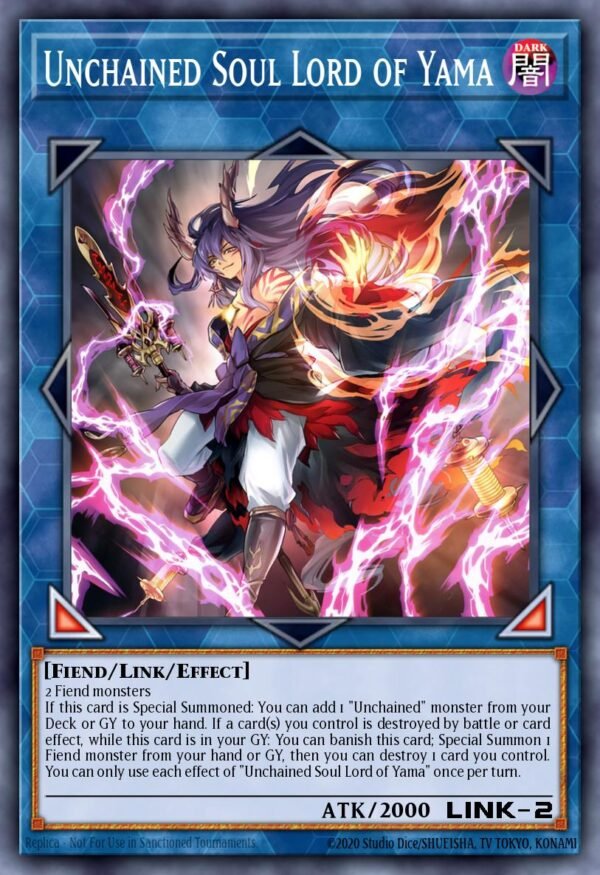 Unchained Soul Lord of Yama - Duelist Nexus (Quarter Century Secret Rare)