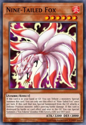 Nine-Tailed Fox - Egyptian God Deck: Slifer the Sky Dragon (Common)