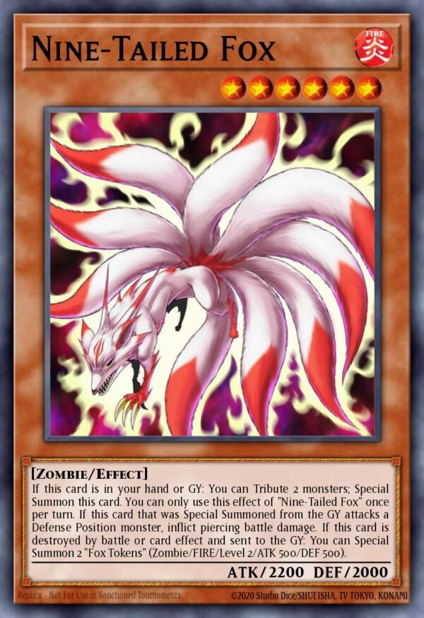Nine-Tailed Fox - Egyptian God Deck: Slifer the Sky Dragon (Common)