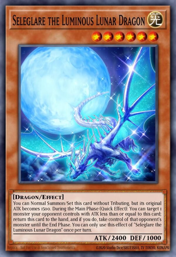 Seleglare the Luminous Lunar Dragon - Rise of the Duelist (Ultra Rare)