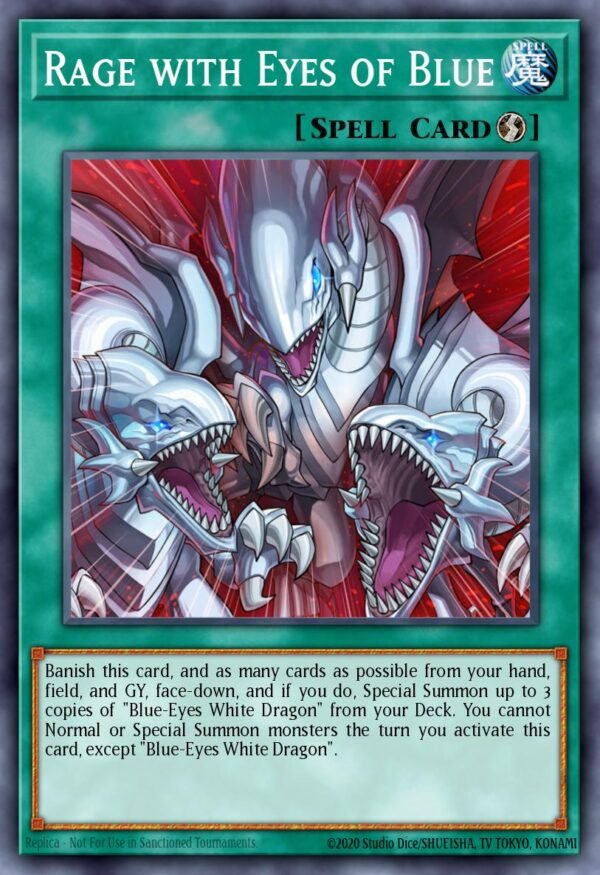 Rage with Eyes of Blue - Legendary Duelists: White Dragon Abyss (Super Rare)