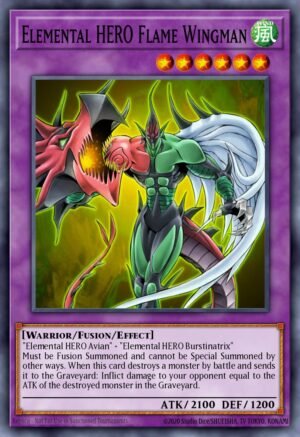 Elemental HERO Flame Wingman - Yu-Gi-Oh! Elemental Hero Collection 1 (Secret Rare)