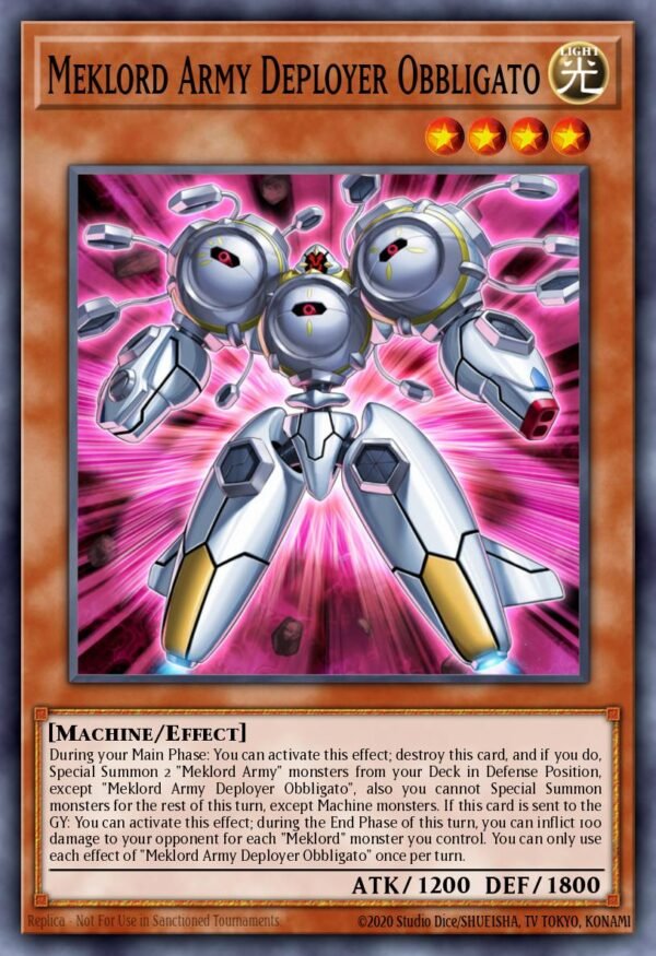 Meklord Army Deployer Obbligato - Legendary Duelists: Rage of Ra (Super Rare)