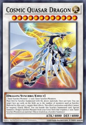 Cosmic Quasar Dragon - Duelist Nexus (Quarter Century Secret Rare)