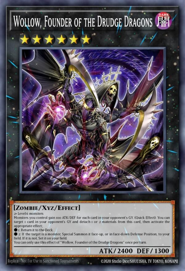Wollow, Founder of the Drudge Dragons - Darkwing Blast (Super Rare)