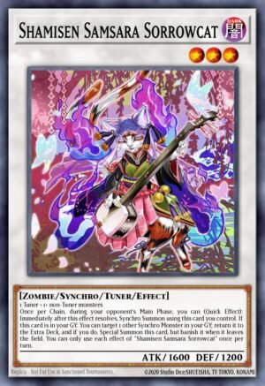 Shamisen Samsara Sorrowcat - Darkwing Blast (Super Rare)