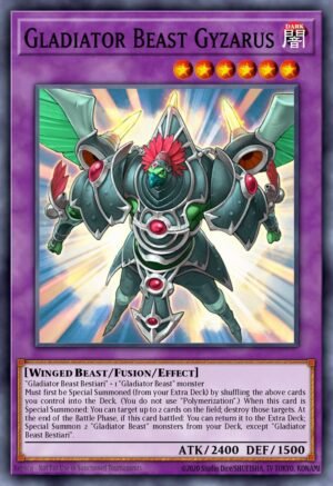 Gladiator Beast Gyzarus - Quarter Century Bonanza (Quarter Century Secret Rare)