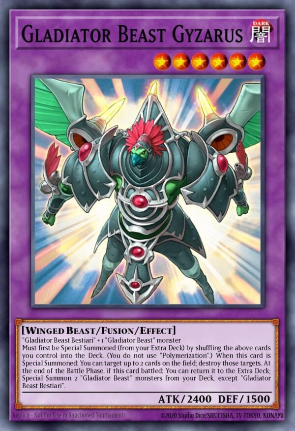 Gladiator Beast Gyzarus - Quarter Century Bonanza (Quarter Century Secret Rare)