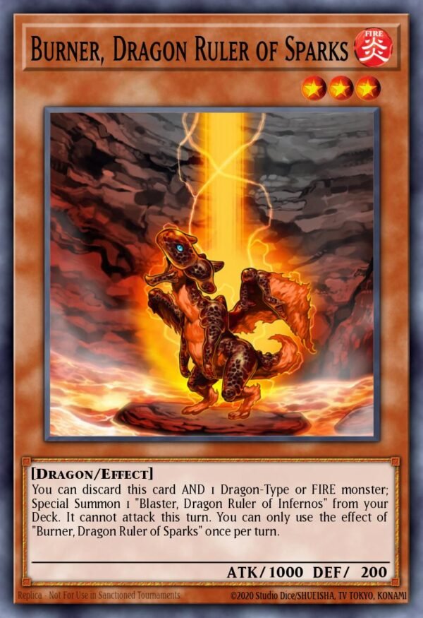 Burner, Dragon Ruler of Sparks - Quarter Century Bonanza (Quarter Century Secret Rare)