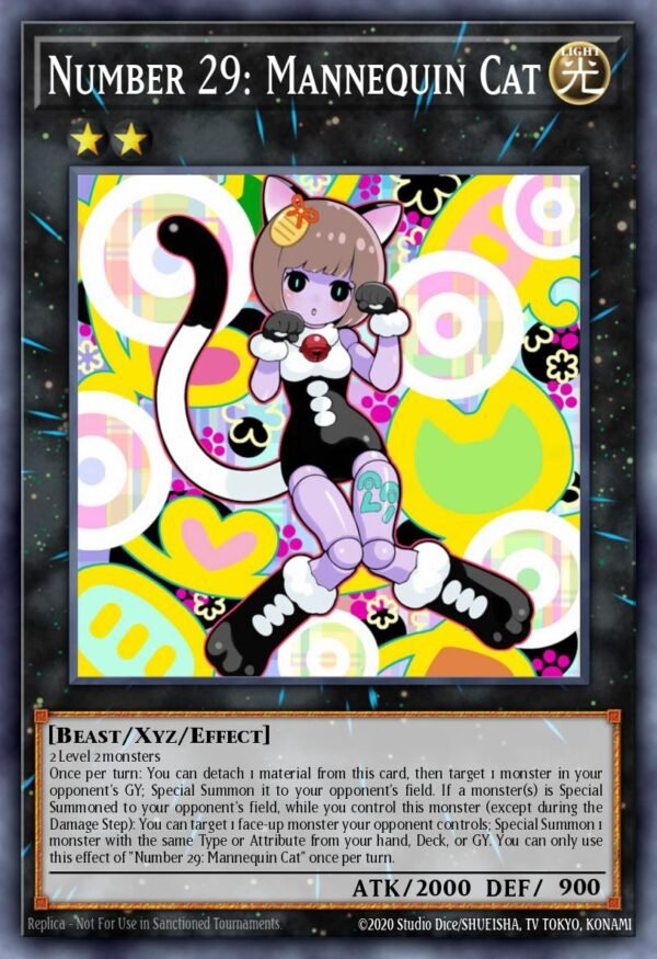 Number 29: Mannequin Cat - OTS Tournament Pack 21 (Super Rare)