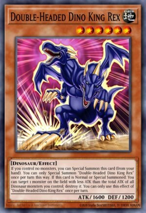 Double-Headed Dino King Rex - Duelist Nexus (Common)