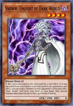 Snoww, Unlight of Dark World - Gates of the Underworld Structure Deck (Super Rare)