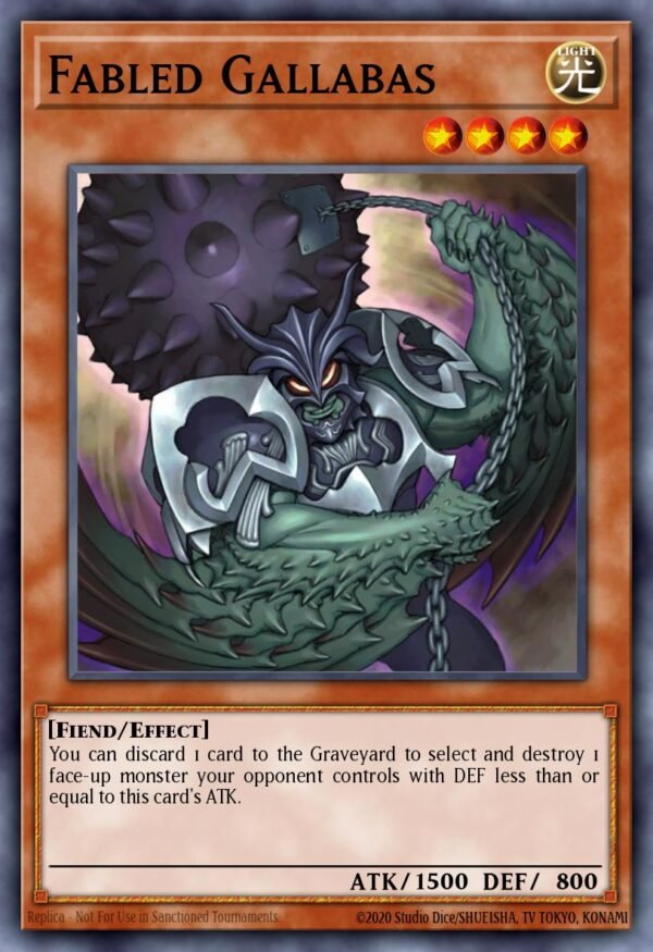60434101.jpg Fabled Gallabas - Duel Terminal 2 (Duel Terminal Rare Parallel Rare)