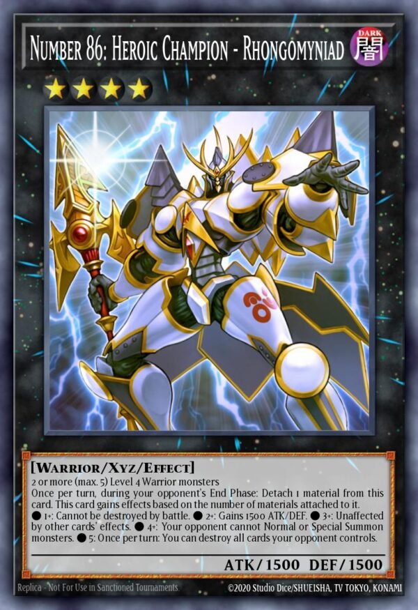 Number 86: Heroic Champion - Rhongomyniad - World Superstars (Prismatic Secret Rare)