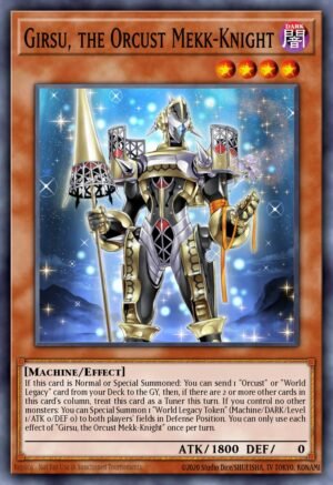 Girsu, the Orcust Mekk-Knight - Quarter Century Bonanza (Platinum Secret Rare)