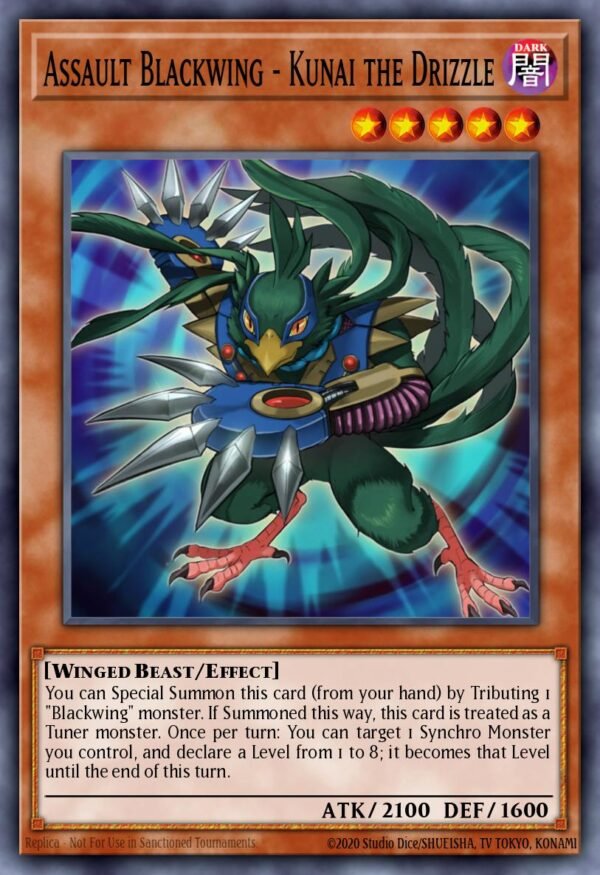 Assault Blackwing - Kunai the Drizzle - Dimension of Chaos (Rare)