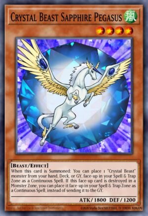 Crystal Beast Sapphire Pegasus - Quarter Century Bonanza (Platinum Secret Rare)