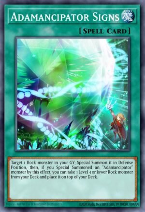 Adamancipator Signs - 2021 Tin of Ancient Battles (Prismatic Secret Rare)