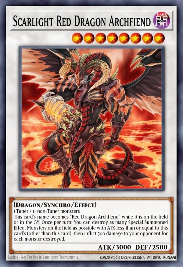 Scarlight Red Dragon Archfiend - Dimension of Chaos (Ghost Rare)