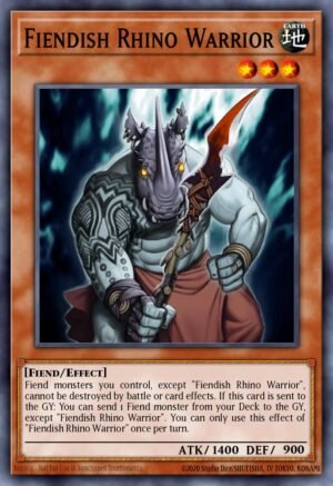 Fiendish Rhino Warrior - Breakers of Shadow (Rare)