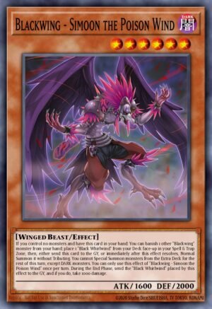 Blackwing - Simoon the Poison Wind - Legendary Duelists: White Dragon Abyss (Super Rare)