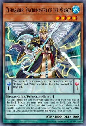 Zefrasaber, Swordmaster of the Nekroz - Crossed Souls (Common)