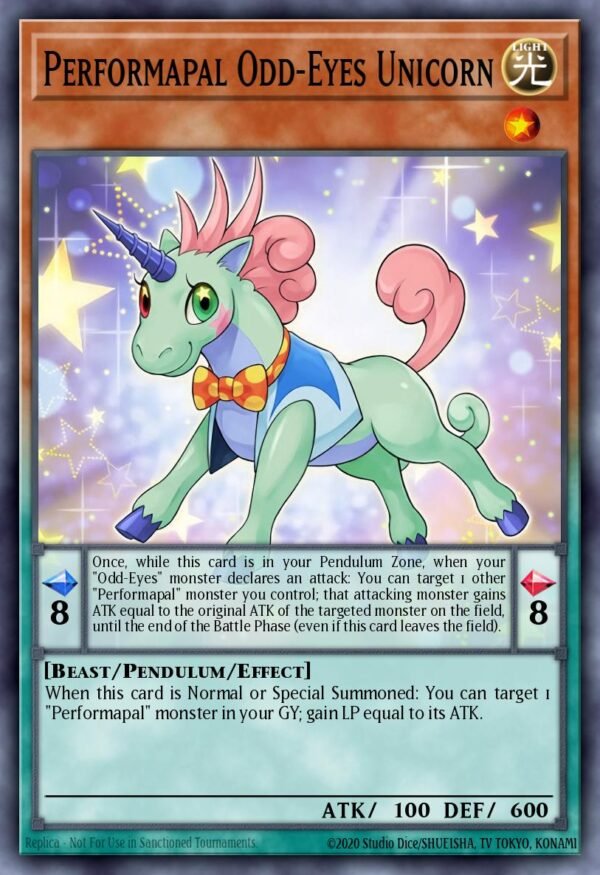 Performapal Odd-Eyes Unicorn - Shining Victories (Rare)