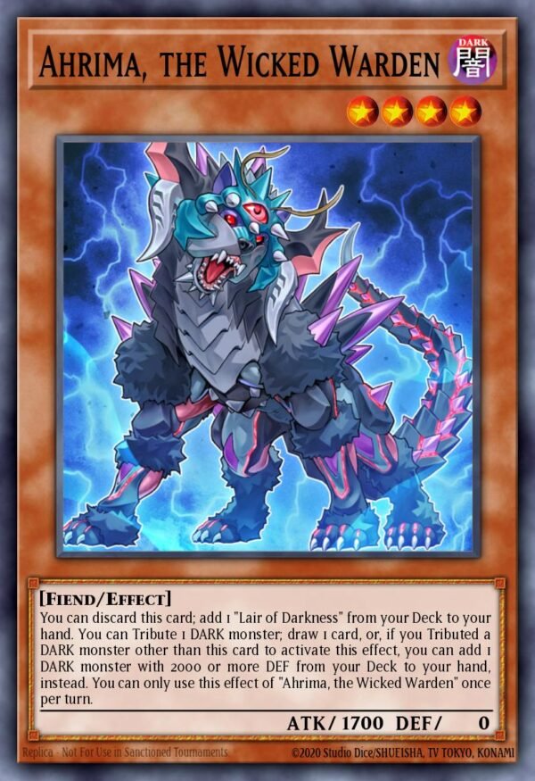 Ahrima, the Wicked Warden - Egyptian God Deck: Slifer the Sky Dragon (Common)