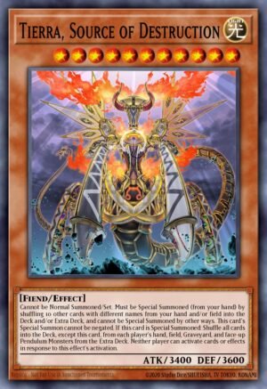Tierra, Source of Destruction - Raging Tempest (Super Rare)