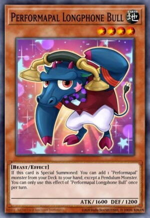 Performapal Longphone Bull - Starter Deck: Yuya (Super Rare)