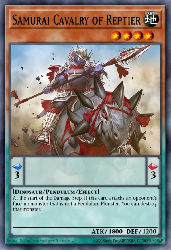 93124273.jpg Samurai Cavalry of Reptier - Dimension of Chaos (Rare)