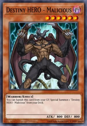 Destiny HERO - Malicious - Quarter Century Bonanza (Platinum Secret Rare)