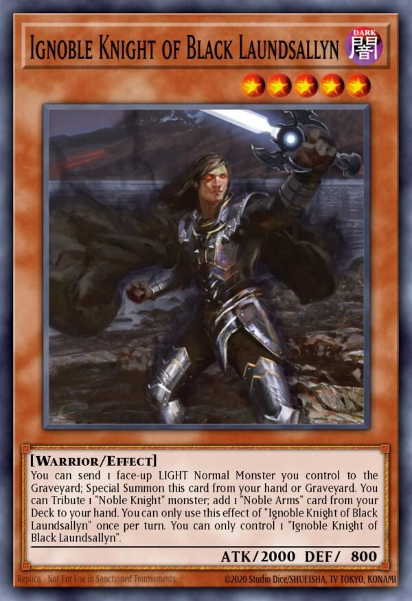Ignoble Knight of Black Laundsallyn - Noble Knights of the Round Table Box Set (Platinum Rare)
